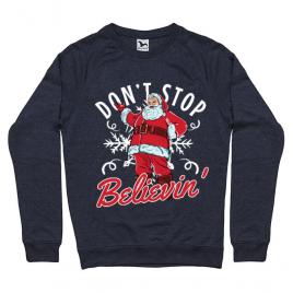 Bluza adler barbat dont stop believin denim inchis
