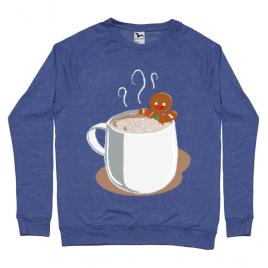 Bluza adler barbat gingerbread man albastru melanj
