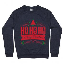 Bluza adler barbat ho ho ho merry christmas denim inchis