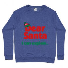 Bluza adler barbat i can explain albastru melanj