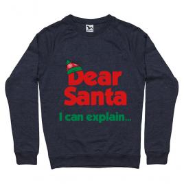 Bluza adler barbat i can explain denim inchis