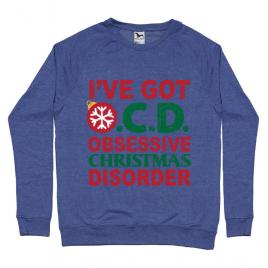 Bluza adler barbat obsessive christmas disorder albastru melanj