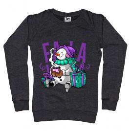 Bluza adler dama christmas carol negru melanj