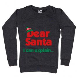 Bluza adler dama i can explain negru melanj