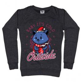 Bluza adler dama its cold outside negru melanj