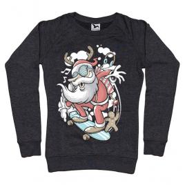 Bluza adler dama skater santa negru melanj