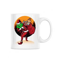 Cana personalizata grinch stole christmas alb