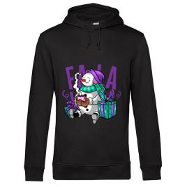 Hoodie barbat cu gluga christmas carol negru