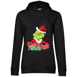 Hoodie dama cu gluga mean one negru