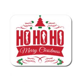 Mousepad personalizat ho ho ho merry christmas alb
