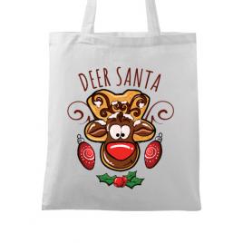 Sacosa din panza deer santa alb