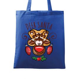 Sacosa din panza deer santa albastru regal