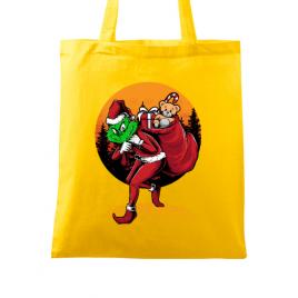 Sacosa din panza grinch stole christmas galben