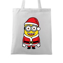 Sacosa din panza santa minions alb
