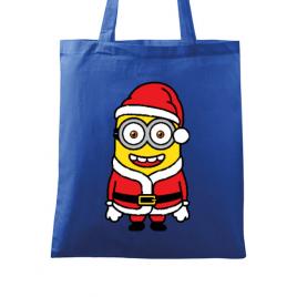Sacosa din panza santa minions albastru regal
