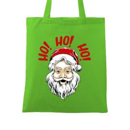 Sacosa din panza smile santa verde mar