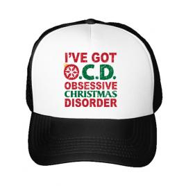 Sapca personalizata obsessive christmas disorder alb