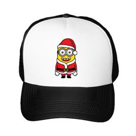 Sapca personalizata santa minions alb