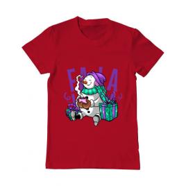 Tricou adler barbat christmas carol rosu
