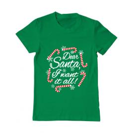 Tricou adler barbat dear santa verde mediu