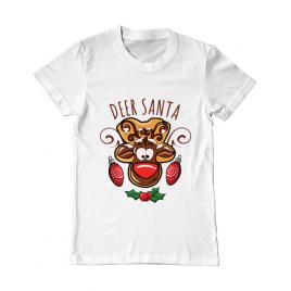 Tricou adler barbat deer santa alb