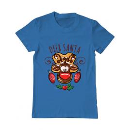 Tricou adler barbat deer santa albastru azuriu