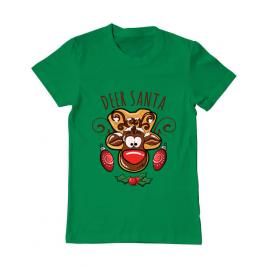 Tricou adler barbat deer santa verde mediu