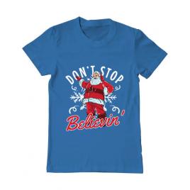Tricou adler barbat dont stop believin albastru azuriu
