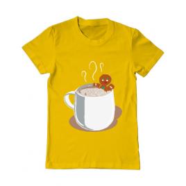 Tricou adler barbat gingerbread man galben