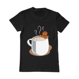 Tricou adler barbat gingerbread man negru