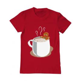 Tricou adler barbat gingerbread man rosu