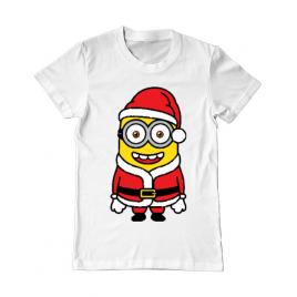 Tricou adler barbat santa minions alb