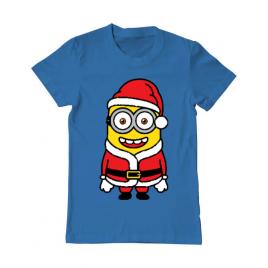 Tricou adler barbat santa minions albastru azuriu