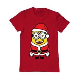 Tricou adler barbat santa minions rosu