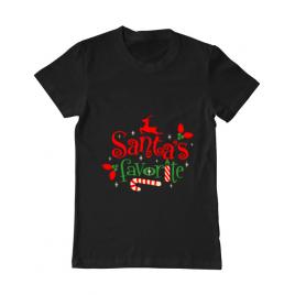 Tricou adler barbat santas favorite negru