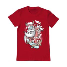 Tricou adler barbat skater santa rosu