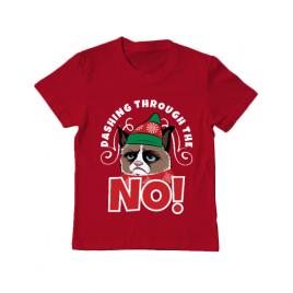 Tricou adler copil dashing through the no rosu