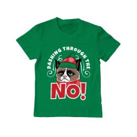 Tricou adler copil dashing through the no verde mediu