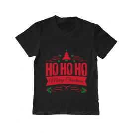 Tricou adler copil ho ho ho merry christmas negru