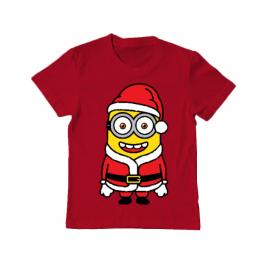 Tricou adler copil santa minions rosu