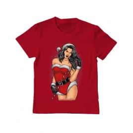 Tricou adler copil sexy santa girl rosu