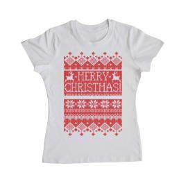 Tricou adler dama greetings alb