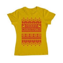 Tricou adler dama greetings galben