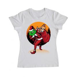 Tricou adler dama grinch stole christmas alb