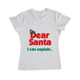 Tricou adler dama i can explain alb