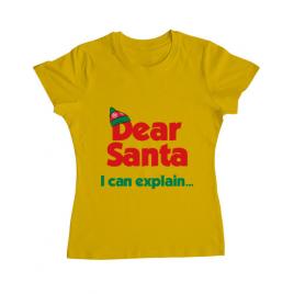 Tricou adler dama i can explain galben