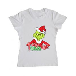 Tricou adler dama mean one alb