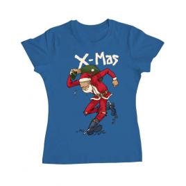 Tricou adler dama santa skank kid albastru azuriu