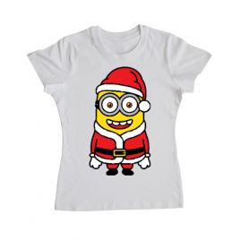 Tricou adler dama santa minions alb