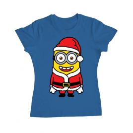 Tricou adler dama santa minions albastru azuriu